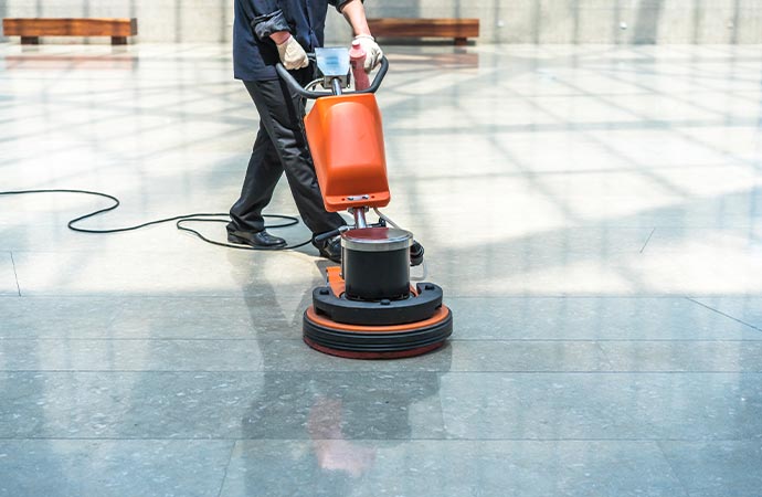 Commercial floor cleaning