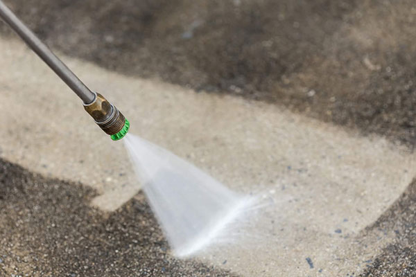 Pressure Washing Concrete Process