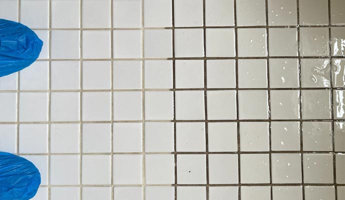 Professional grout sealing service