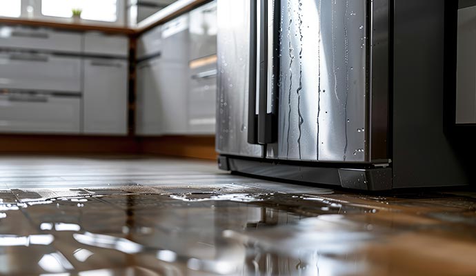 Water leaking from refrigerator